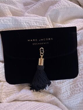 Marc Jacobs Fragrance Velvet Tassel Clutch with Gold Hardware